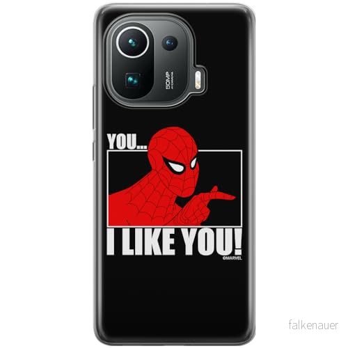 ERT GROUP mobiltelefonfodral för Xiaomi MI 11 PRO originalt och officiellt licensierat Marvel mönster Spider Man 034 optimalt anpassad till formen på mobiltelefonen, fodral tillverkad av TPU plast 5905795010812