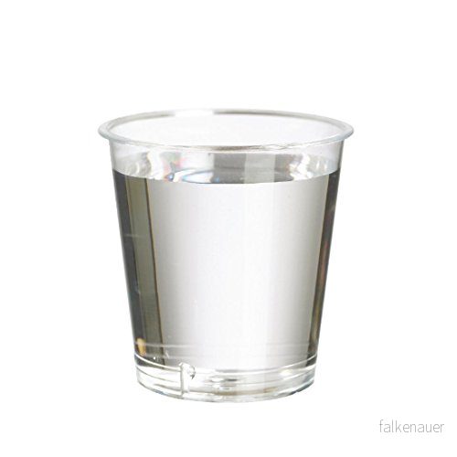 Plastico eGreen Disposable Shot Glass Polystyrene, 30ml to Rim 20ml Line (Box 1000) 5013873162039