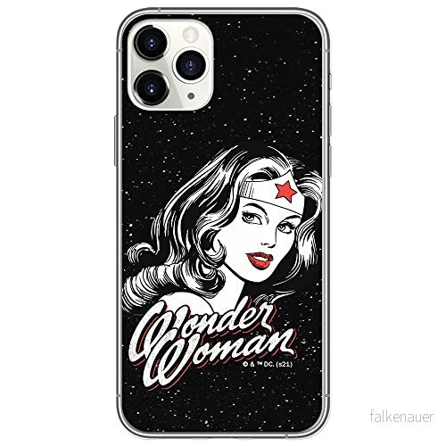ERT GROUP mobiltelefonfodral för Apple Iphone 11 PRO MAX originalt och officiellt licensierat DC mönster Wonder Woman 023 Vit anpassad till formen på mobiltelefonen, fodral tillverkad av TPU plast 5903932928143