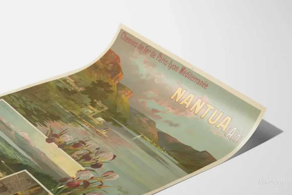Vintageposter Nantes Ain Chemins de fer Paris Lyon Méditerranée - Bild 3