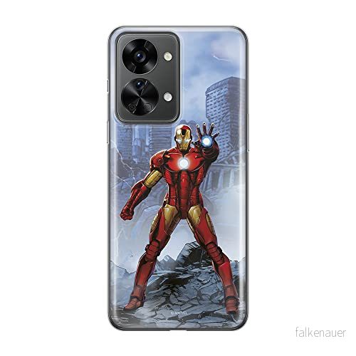 ERT GROUP mobiltelefonfodral för Oneplus NORD 2T 5G originalt och officiellt licensierat Marvel mönster Iron Man 006 optimalt anpassad till formen på mobiltelefonen, fodral tillverkad av TPU plast 5905511263126