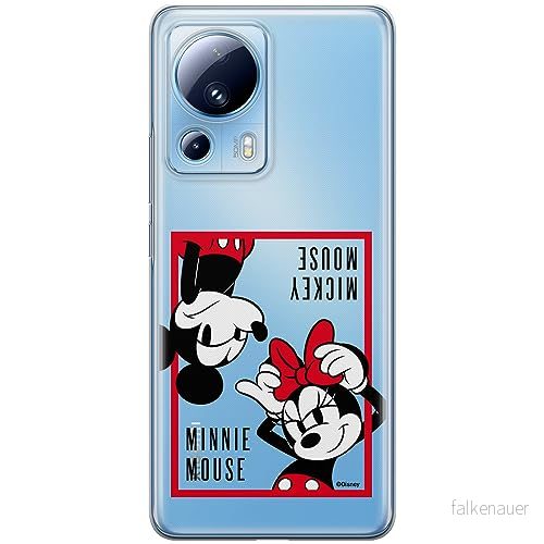 ERT GROUP mobiltelefonfodral för Xiaomi 13 LITE/CIVI 2 originalt och officiellt licensierat Disney mönster Mickey & Minnie 019 anpassad till formen på mobiltelefonen, gedeeltelijk transparant 5905511930714