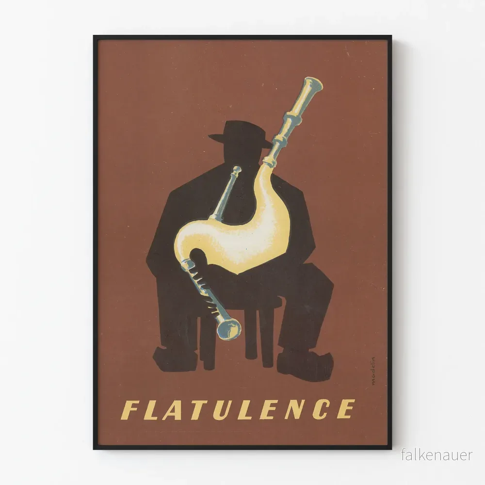 Dekorativ poster Jazz och Musik Flatulence Dekorativ poster Jazz och Musik Flatulence