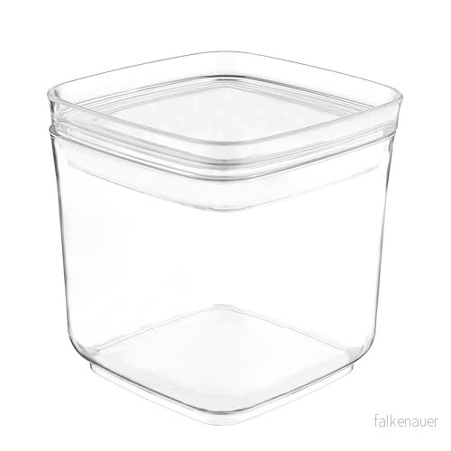 FLORINA Livsmedelsbehållare 750 ml I Plastförvaringslåda STORI för mat Med lock Lufttät fyrkantig förvaringsbox Livsmedelslåda förvaring av mjöl, socker, pasta, ris 5905031329937