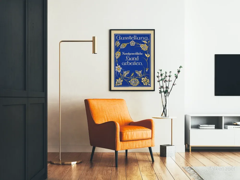 Vintageposter för utställning av konstnärlig hantverk och dekorativ konst - Bild 2