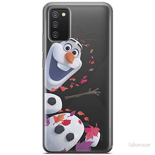 ERT GROUP mobiltelefonfodral för Samsung A02S originalt och officiellt licensierat Disney mönster Olaf 003 optimalt anpassad till formen på mobiltelefonen, gedeeltelijk transparant 5903040225752