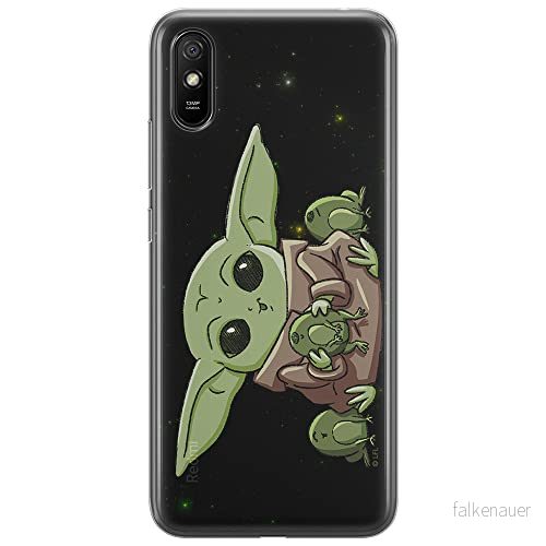 ERT GROUP mobiltelefonfodral för Xiaomi REDMI 9A originalt och officiellt licensierat Star Wars mönster Baby Yoda 014 optimalt anpassad till formen på mobiltelefonen, fodral tillverkad av TPU plast 5904805053023