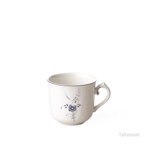 Villeroy & Boch Vieux Luxemburg kaffekopp, 120 ml, höjd: 6,8 cm, premiumporslin, vit/blå 5450102072071
