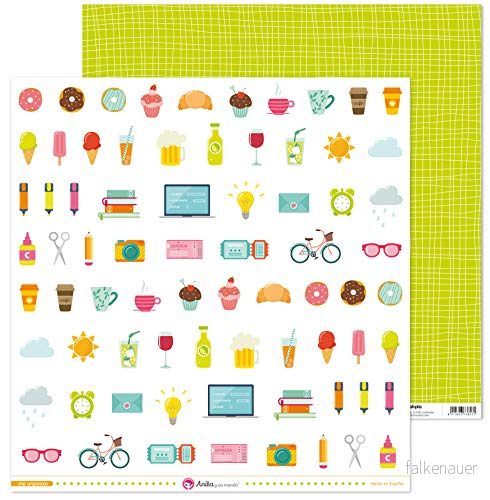 Anita y Su Mundo Kollektion Jag organiserar Scrapbooking, Paper, Beskurbara, 30,5 x cm 8413623738670