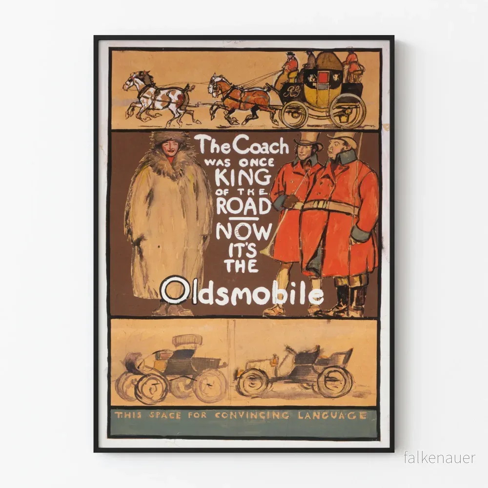 Vintage reklamposter för Oldsmobile