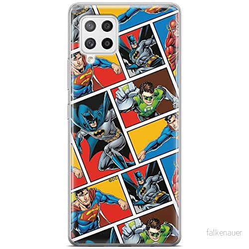 ERT GROUP mobiltelefonfodral för Samsung A42 5G originalt och officiellt licensierat DC mönster Justice League 001 optimalt anpassad till formen på mobiltelefonen, fodral tillverkad av TPU plast 5903040246559