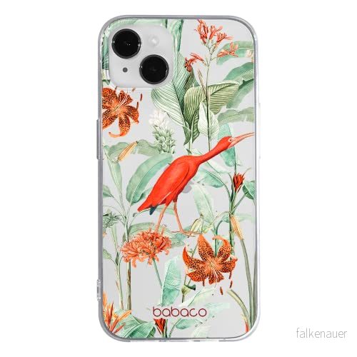ERT GROUP mobiltelefonfodral för Apple Iphone 14 PLUS originalt och officiellt licensierat Babaco mönster Flowers 049 optimalt anpassad till formen på mobiltelefonen, gedeeltelijk transparant 5905131903884