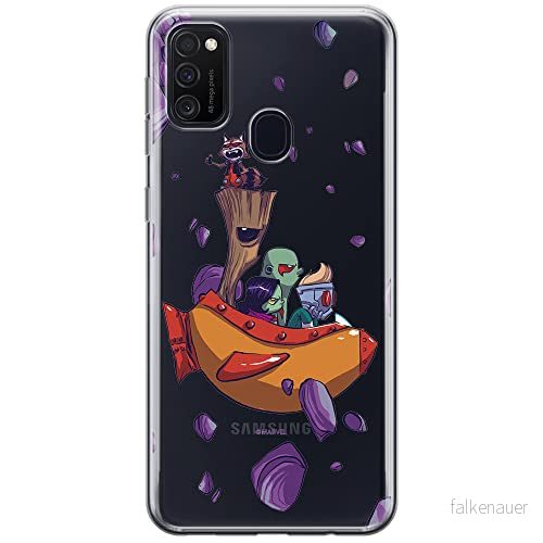 ERT GROUP mobiltelefonfodral för Samsung M21 originalt och officiellt licensierat Marvel mönster Guardians of the Galaxy 010 optimalt anpassad till formen på mobiltelefonen, gedeeltelijk transparant 5903537837741