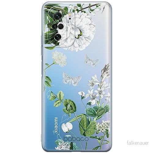 ERT GROUP mobiltelefonfodral för Xiaomi MI 11i/ REDMI K40/K40 PRO/POCO F3/ F3 PRO originalt och officiellt licensierat Babaco mönster Flowers 030, gedeeltelijk transparant 5905511889623
