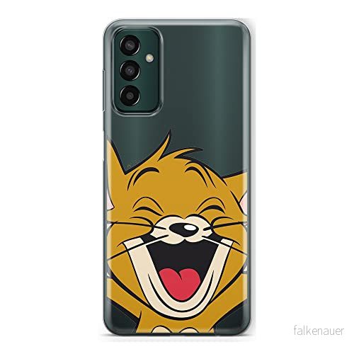 ERT GROUP mobiltelefonfodral för Samsung M13 4G originalt och officiellt licensierat Tom & Jerry mönster 003 optimalt anpassad till formen på mobiltelefonen, gedeeltelijk transparant 5905511330262