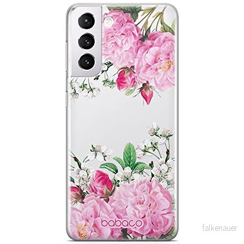 ERT GROUP mobiltelefonfodral för Samsung S21 PLUS originalt och officiellt licensierat Babaco mönster Flowers 046 optimalt anpassad till formen på mobiltelefonen, gedeeltelijk transparant 5905131331489