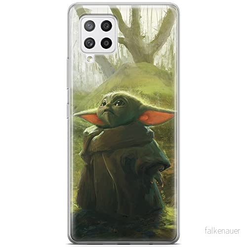 ERT GROUP mobiltelefonfodral för Samsung A42 5G originalt och officiellt licensierat Star Wars mönster Baby Yoda 017 optimalt anpassad till formen på mobiltelefonen, fodral tillverkad av TPU plast 5904805064845