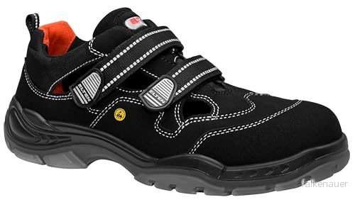 ELTEN SCOTT ESD S1 sportiga säkerhetssandaler för kvinnor och män Mikrofiber & textil Plastmössa metallfri läderfri, 37 EU, svart 4030839197141