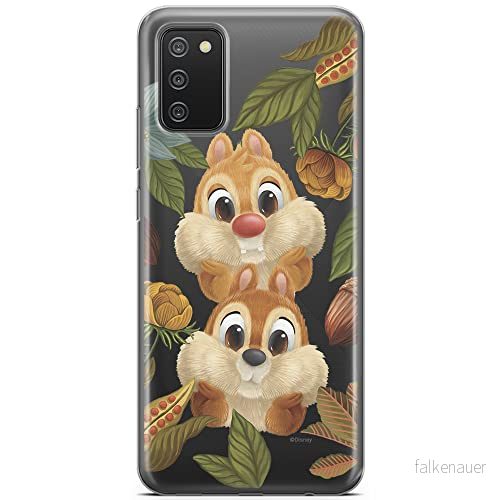 ERT GROUP mobiltelefonfodral för Samsung A02S originalt och officiellt licensierat Disney mönster Chip & Dale 002 optimalt anpassad till formen på mobiltelefonen, gedeeltelijk transparant 5903040233498