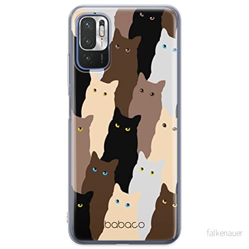 ERT GROUP mobiltelefonfodral för Xiaomi REDMI NOTE 10 5G / POCO M3 PRO originalt och officiellt licensierat Babaco mönster Cats 001, fodral tillverkad av TPU plast 5905131057068