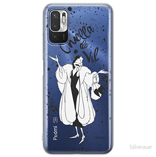 ERT GROUP mobiel telefoonhoesje voor Xiaomi REDMI NOTE 10 5G / POCO M3 PRO origineel en officieel erkend Disney patroon Cruella 001 aangepast aan de vorm van mobiele telefoon, gedeeltelijk bedrukt 5904805614385