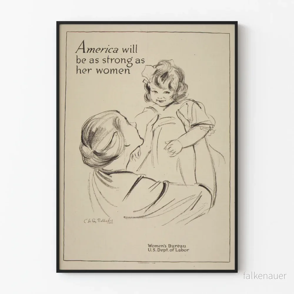 Amerikansk inspirerande poster – Kvinnors styrka Amerikansk inspirerande poster – Kvinnors styrka