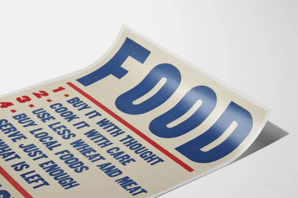 Vintageposter för förebyggande av matsvinn - Bild 3