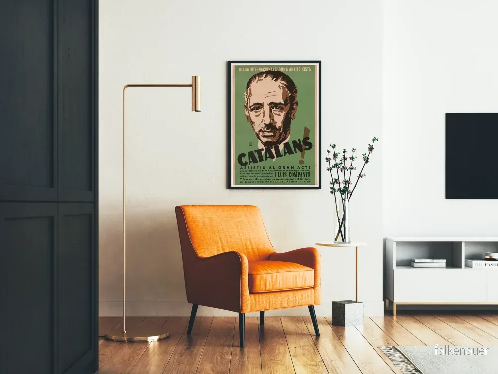 Vintage affisch för antifascistiskt katalanskt evenemang - Bild 2