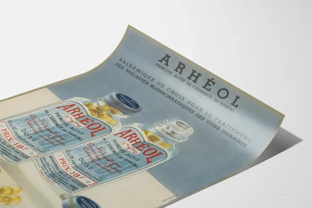 Vintage reklamposter Arhéol Aktivt Prinsessens Santalolja - Bild 3