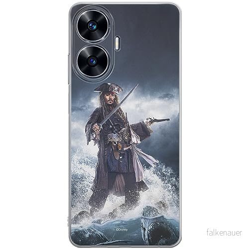 ERT GROUP mobiltelefonfodral för Realme C55 originalt och officiellt licensierat Disney mönster Pirates of the Caribbean 002 anpassad till formen på mobiltelefonen, fodral tillverkad av TPU plast 5905511875398