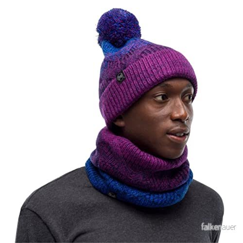Buff Blossom Stickad & Polar Tubhalsduk, Lila, En Storlek 8428927418456