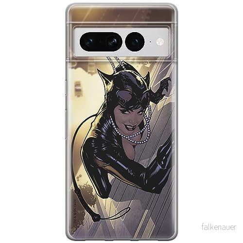 ERT GROUP mobiltelefonfodral för Google PIXEL 7 PRO originalt och officiellt licensierat DC mönster Catwoman 006 optimalt anpassad till formen på mobiltelefonen, fodral tillverkad av TPU plast 5905795180331