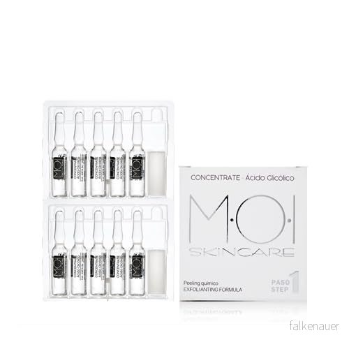Ansiktsblåsor KONCENTRAT Glykolsyra 10 injektionsflaskor 2 ml. M·O·I SkinCare 8436562001940