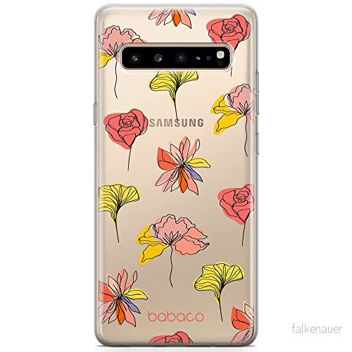 ERT GROUP Mobiltelefonskal för Samsung S10 5G original och officiellt licensierat Babaco mönster fruits blommor 012 optimalt anpassad till mobiltelefonens form, delvis transparent 5903932606485
