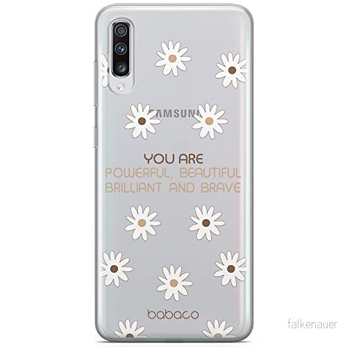 ERT GROUP mobiltelefonfodral för Samsung A70 originalt och officiellt licensierat Babaco mönster Positive vibes 003 optimalt anpassad till formen på mobiltelefonen, gedeeltelijk transparant 5903932968637