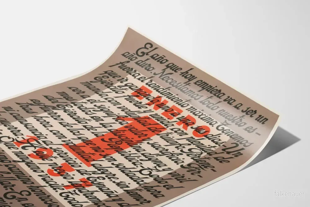 Väggposter i vintagestil 'Enero 1937' - Militär och historisk inredning - Bild 3