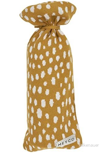 Meyco Skydd för varmvattenflaska överdrag flaska 13 x 35 cm Cheetah Honey Gold 4054703783124