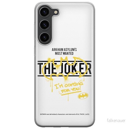 ERT GROUP mobiltelefonfodral för Samsung S23 originalt och officiellt licensierat DC mönster Batman & Joker 006 optimalt anpassad till formen på mobiltelefonen, fodral tillverkad av TPU plast 5905795060633