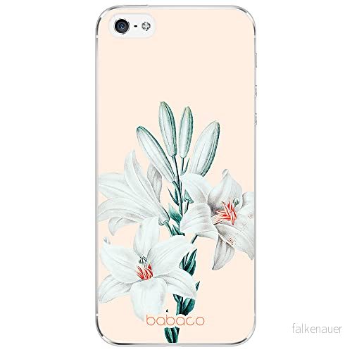 ERT GROUP mobiltelefonfodral för Iphone 5/5S/SE originalt och officiellt licensierat Babaco mönster Flowers 039 optimalt anpassad till formen på mobiltelefonen, fodral tillverkad av TPU plast 5905131305213