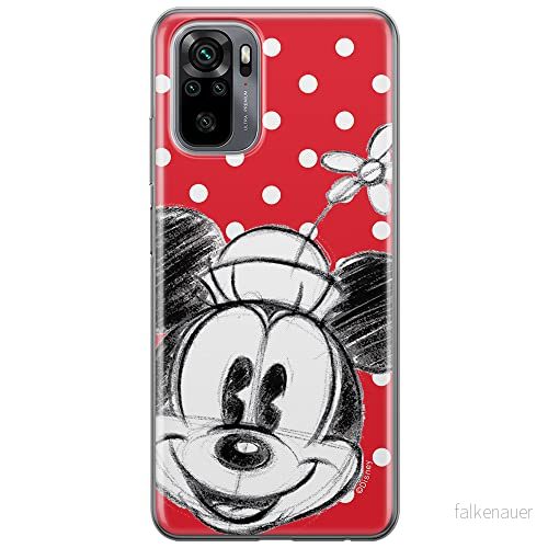 ERT GROUP mobiltelefonfodral för Xiaomi REDMI NOTE 10/ 10S originalt och officiellt licensierat Disney mönster Minnie 009 anpassad till formen på mobiltelefonen, fodral tillverkad av TPU plast 5903537182407