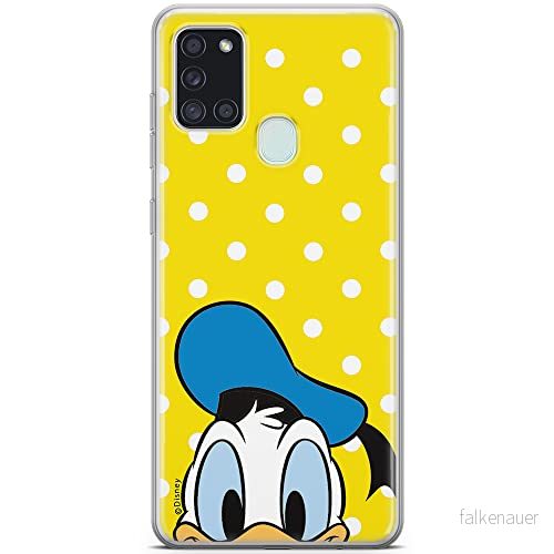 ERT GROUP mobiltelefonfodral för Samsung A21s originalt och officiellt licensierat Disney mönster Donald 001 optimalt anpassad till formen på mobiltelefonen, fodral tillverkad av TPU plast 5903040255667