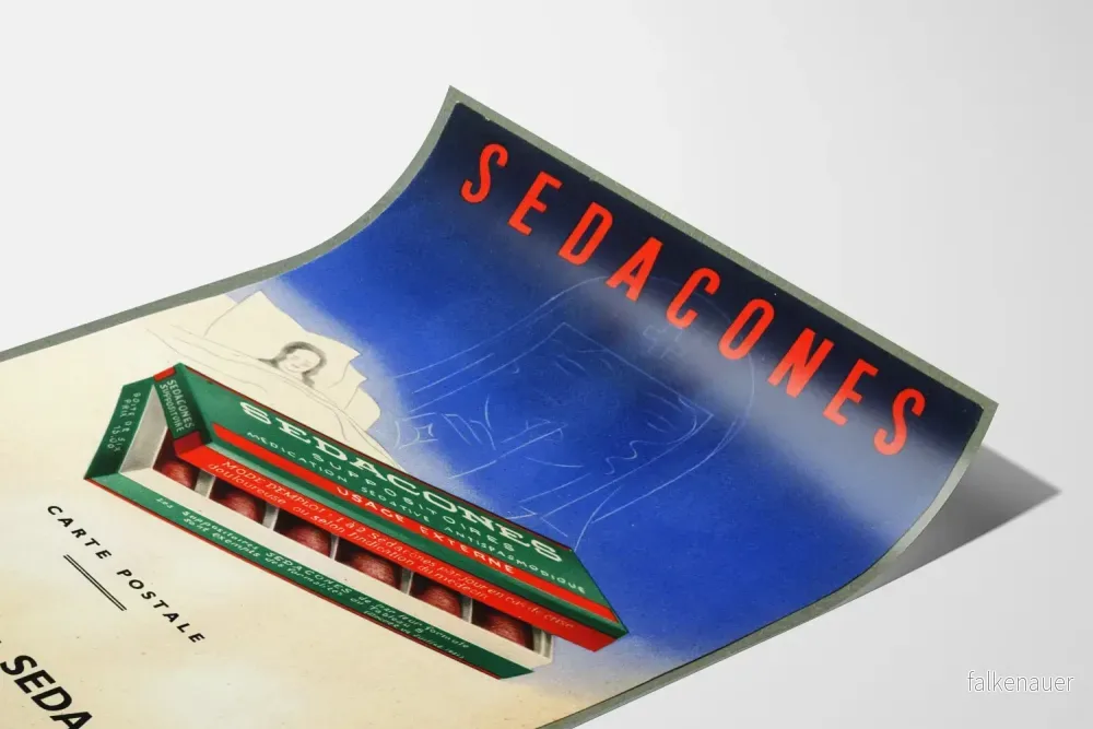 Vintageposter för Sedacones – retro medicinsk väggdekoration - Bild 3