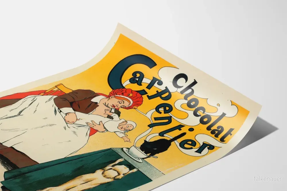 Vintageposter Chocolat Carpentier - Retro väggdekoration - Bild 3
