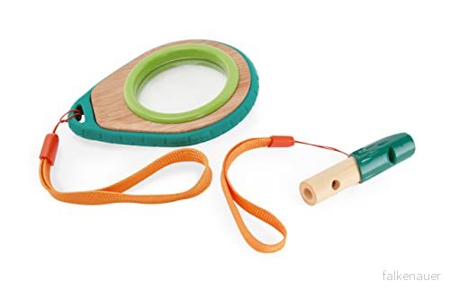 Magnifying Glass, Sustainable Bamboo And Plant Plastic Detective Playset, Hape Nature Set, Exploration Toys for Outdoor Games. 3 years + 6943478021228