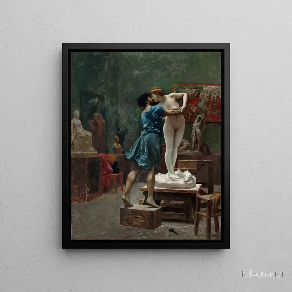 Målning Pygmalion och Galatea (oljemålning) – Jean – Léon Gérôme | Konsttryck Målning Pygmalion och Galatea (oljemålning) – Jean – Léon Gérôme | Konsttryck