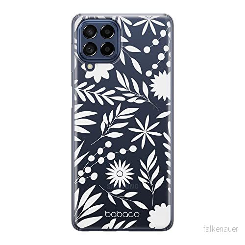 ERT GROUP mobiltelefonfodral för Samsung M53 5G originalt och officiellt licensierat Babaco mönster Flowers 023 optimalt anpassad till formen på mobiltelefonen, gedeeltelijk transparant 5905511388089