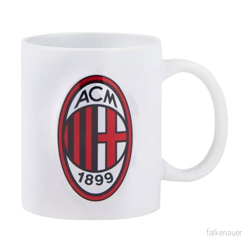 AC Milan Keramisk mugg med logotyp, officiell produkt, vit 793541377310