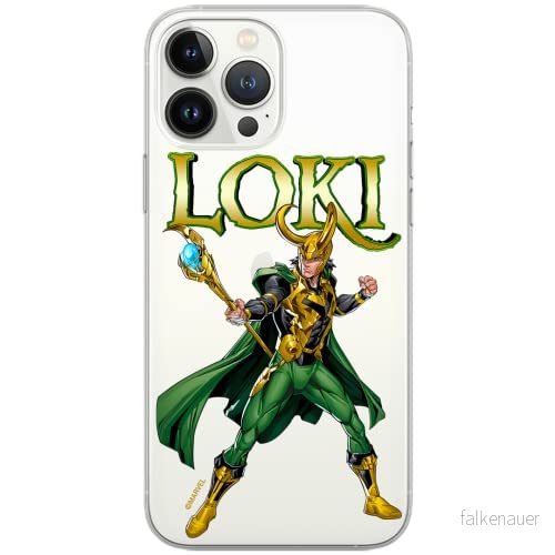 ERT GROUP mobiltelefonfodral för Apple Iphone 12 PRO MAX originalt och officiellt licensierat Marvel mönster Loki 002 Vit optimalt anpassad till formen på mobiltelefonen, gedeeltelijk transparant 5904805220432