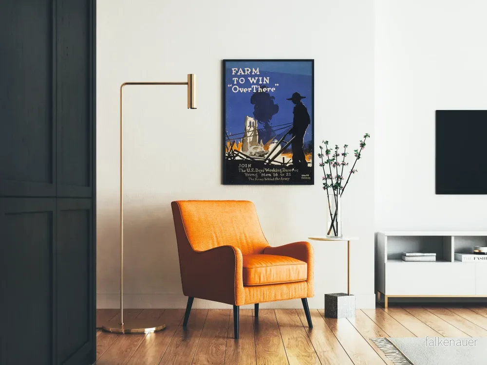 Vintageposter Farm to Win Over There - Retro väggdekoration - Bild 2
