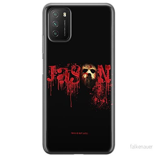 ERT GROUP mobiltelefonfodral för Xiaomi REDMI 9T/ POCO M3 originalt och officiellt licensierat Horror mönster Friday the 13th 001 anpassad till formen på mobiltelefonen, fodral tillverkad av TPU plast 5905511096632